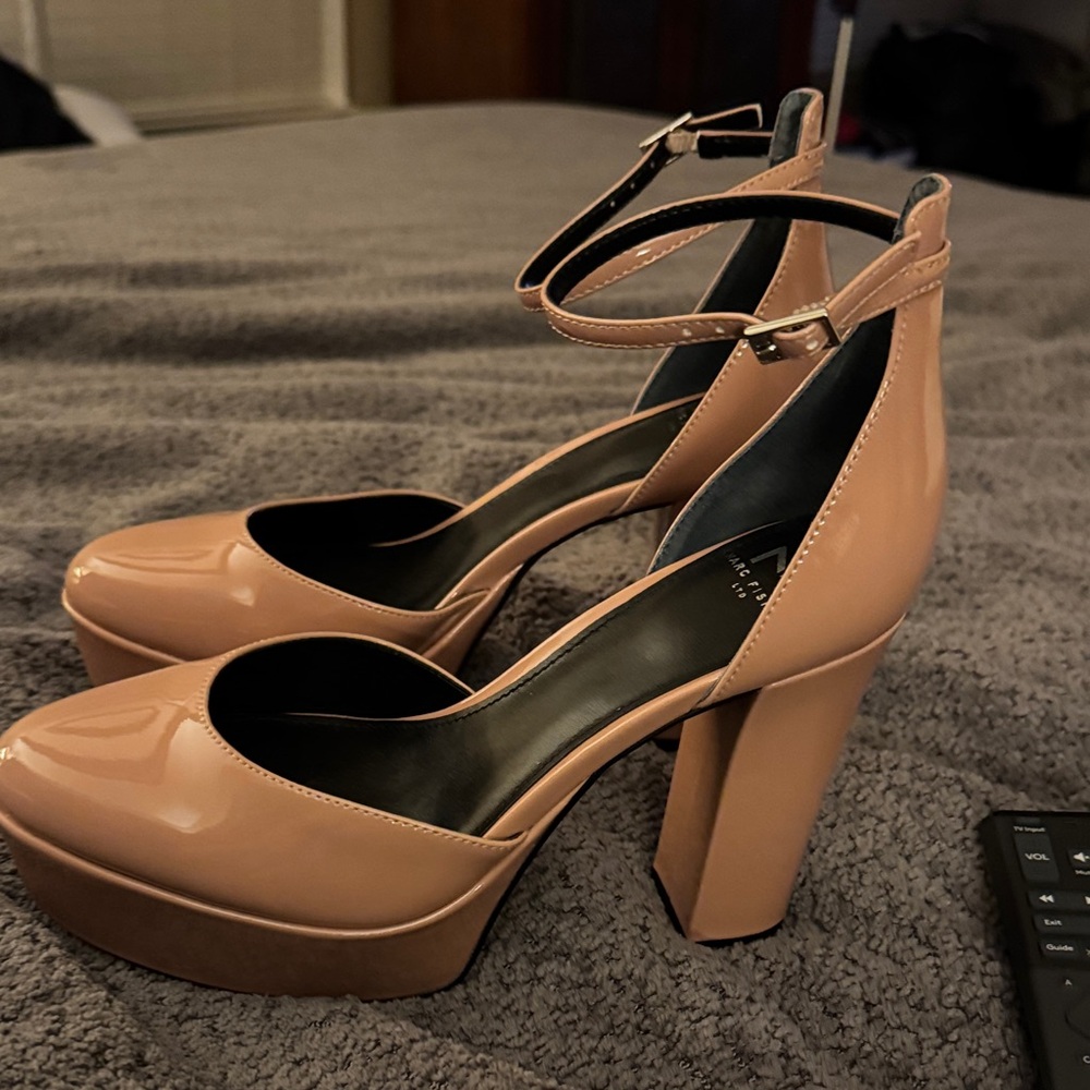 Marc Fisher Blush Platform Heels